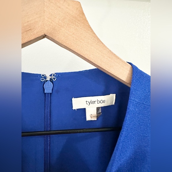 Tyler Boe Short Sleeve Shift Dress Royal Blue Size Small - Picture 5 of 6